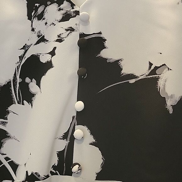 Karl Lagerfeld Women's Floral-Print Belted Dress,size 4 - Picture 10 of 10